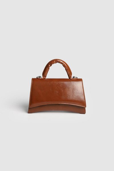 La La'Graccio Paris Lagraccio Paris Women's Bawy Design Hand and Crossbody Bag Brown