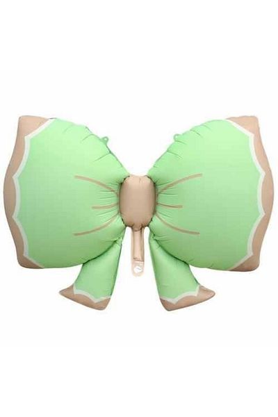 Parti Dükkanım Bow Retro Green Foil Balloon 92*58 cm
