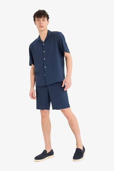 DeFacto Relax Fit Polo Neck Short Sleeve Shirt D9882Ax25Au