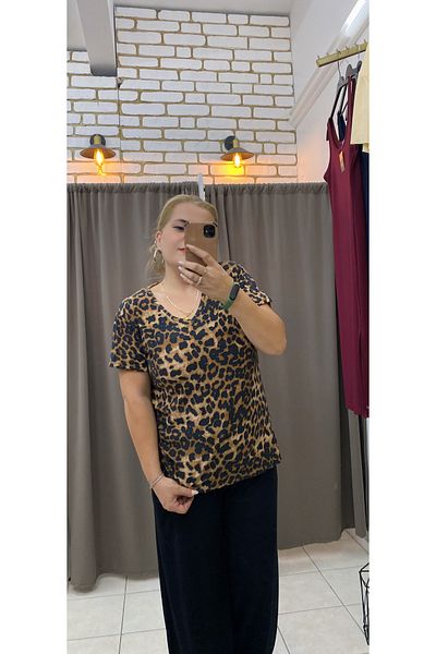 TUBA TOPTAŞ Combed Cotton V-Neck Bluz