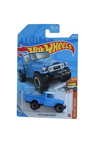 HOT WHEELS Masinuta metalica Hot Wheels, Toyota Land Cruiser, Colectia 2021, 1:64, Albastru