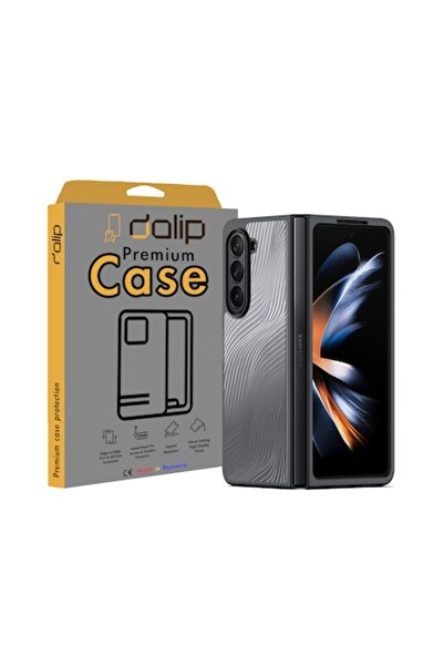 dalip Husa pentru Samsung Galaxy Z Fold 5, Wave Protect, Silicon, Negru-Trans...