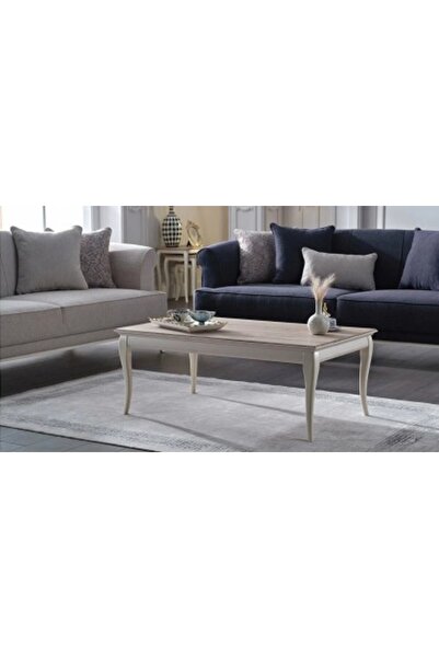 Bellona Masuta de cafea Andera, 111.4x69.4x43.9cm, culoare Alb - Nuc