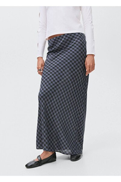 Mango Teen Kareli uzun etek