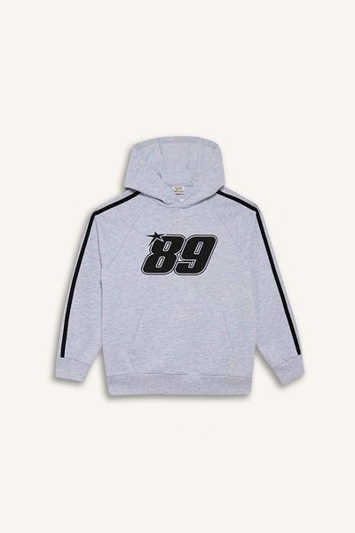 DeFacto Boy's Hooded Printed Sweatshirt F1967A825Au