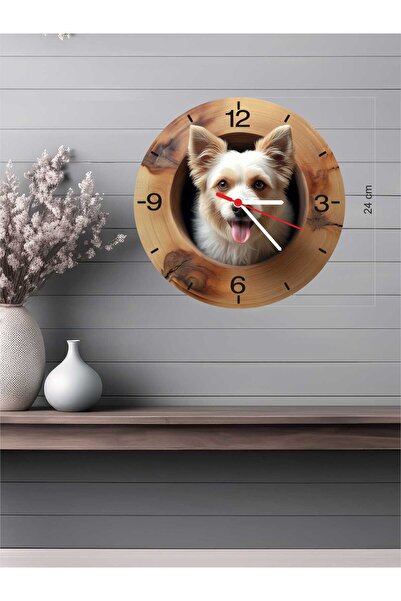 Altınuç Art Design 24x24 cm 3D Görünümlü Ahşap Duvar Saati V5