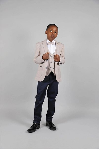 Ugly Duck 03-08 Years Linen Jacket Set - Beige
