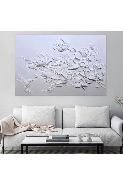 SND Printed gypsum canvas with a fine art design Brown Frame, 40×60 cm