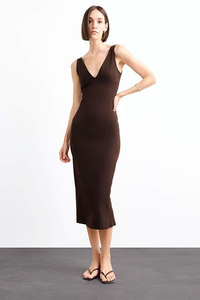 DeFacto Sleeveless Midi Dress G0390Ax25Sm