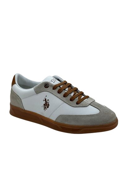 U.S. Polo Assn. Kany 5Pr Leather Men's Shoes-White