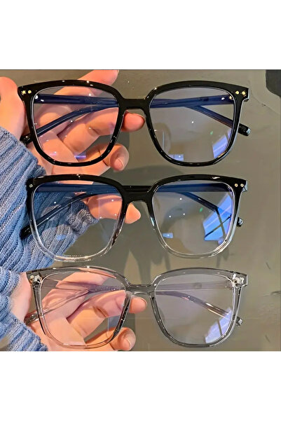 Innovate Store نظارات كمبيوتر زجاجية شفافة بفلتر الضوء الأزرق - موديل كبير ال...