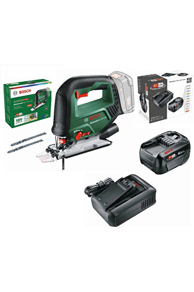 Bosch advanced saw 18V-140 solo dekupaj testere 0603013000 + 18V 4Ah akü + şa...