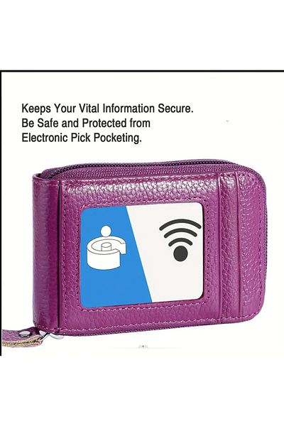 ORGANICYOU Yiwu Credit Card Wallet for Women, Multi Card Holder Wallet with Id Window Rfid Protected