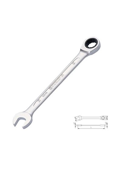 İzeltaş 0340 Ratchet Combined Wrench 19 mm