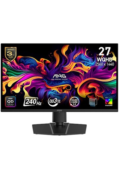 MSI Monitor MAG 271QP QD-OLED X24, 26,5 inch, WQHD, 2560 x 1440, HDMI, Displa...