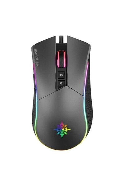 Inca Mouse gaming, Inca, USB, 4800 dpi, Negru