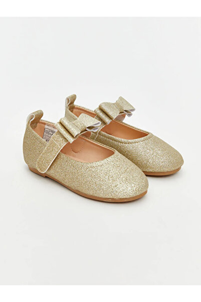 LC Waikiki حذاء باليرينا للفتيات الصغيرات من LCW STEPS مزين بفيونكة ساري