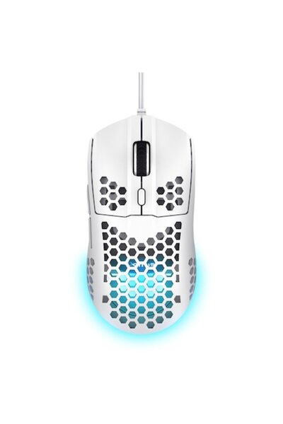 Trust GXT928W HELOX Gaming Mouse, Adjustable DPI 200-6400, RGB Lighting, White