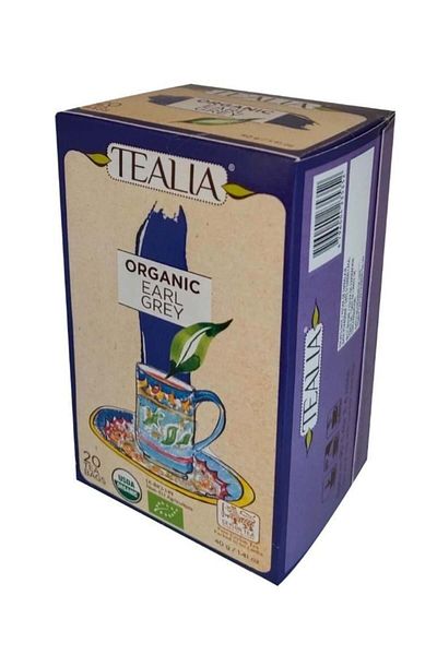 TEALIA Tilia Organic Earl Grey Tea Box (2g x 20 Sachets)