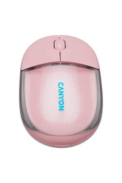 CANYON Mouse OnClick 24, Wireless, Bluetooth Transparent/Pink