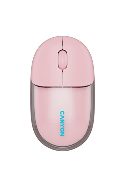 CANYON Mouse OnClick 24, Wireless, Bluetooth Transparent/Pink
