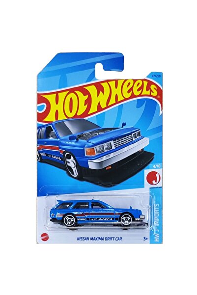 HOT WHEELS Hot Wheels Diecast Car, Nissan Maxima Drift Car, Blue, 1:64