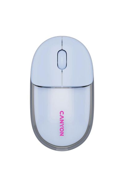 CANYON Mouse OnClick 24, Wireless, Bluetooth Transparent/Blue