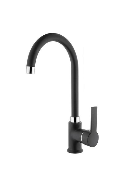 İtimat İdea Black 563Cb Swan Sink Faucet