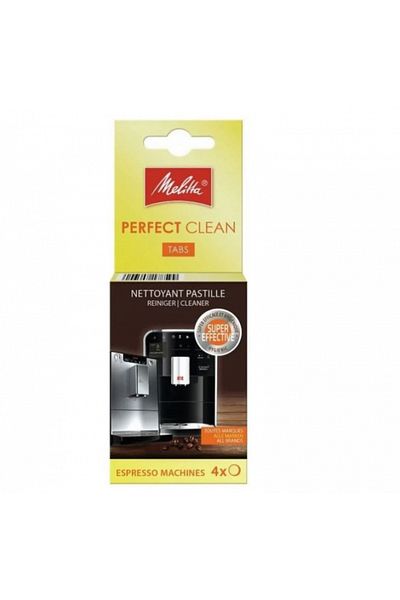 melitta Cleaning Tablets for Coffee Machines 6762481 Perfect Clean, 4 pcs x 1.8g