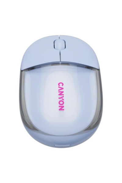 CANYON Mouse OnClick 24, Wireless, Bluetooth Transparent/Blue