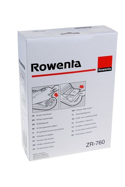 Rowenta Set 10 saci de aspirator, ZR760