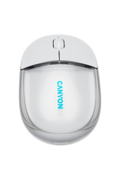 CANYON Mouse OnClick 24, Wireless, Bluetooth Transparent/Alb