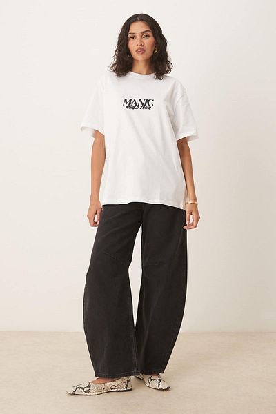 Tee&more. Unisex Oversize Halsey Manic World Tour Back and Front Printed Premium T-Shirt