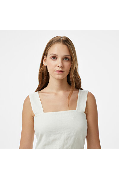 Nautica Kadın Beyaz Regular Fit Elbise