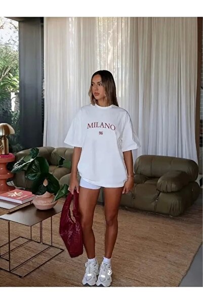 Violon تي شيرت ميلانو 96 ديزاين للجنسين مقاس كبير