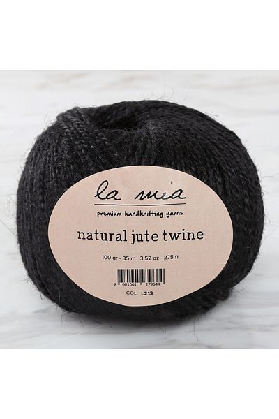 MBB ETİCARET La Mia Natural Jute Twine 100 Gr Black Jute Rope - L213 - 34104