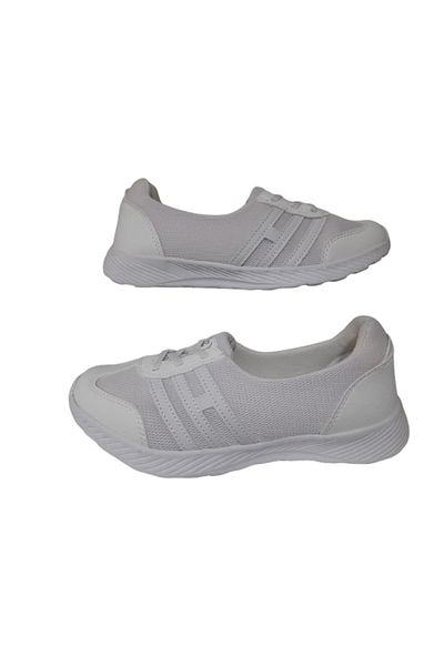 Black Sea Orthopedic White Anorak Comfortable Sports Ballerinas