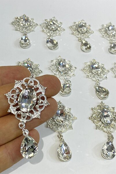 Limelia Oval Taşlı Sallantılı Broş