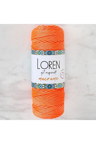 MBB ETİCARET Loren Macrame Neon Orange Hand Knitting Yarn - L113