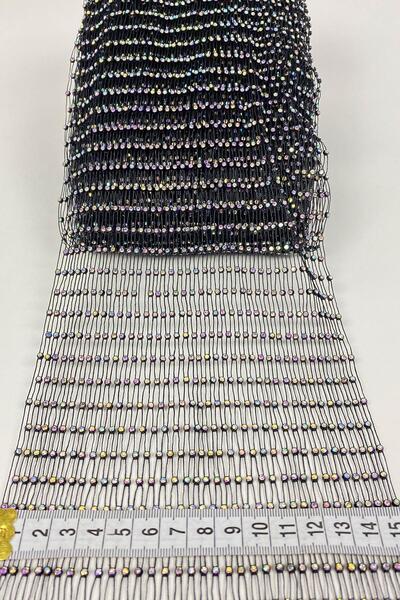 Limelia Εύκαμπτη πέτρινη διχτυωτή κορδέλα Janjanlı Lycra