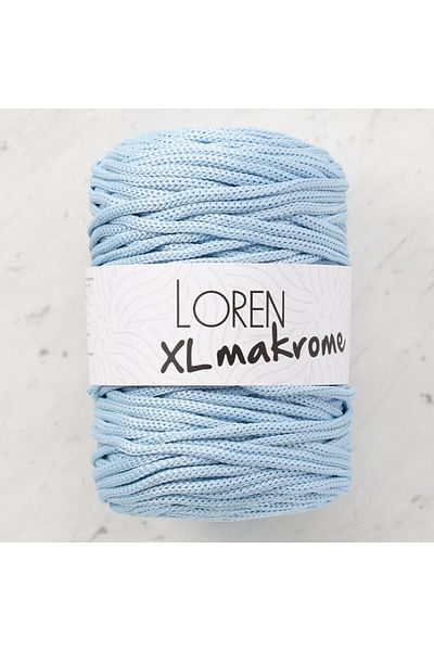 MBB ETİCARET Loren XL Macrame Baby Blue Hand Knitting Lanyard - R051 - 33718