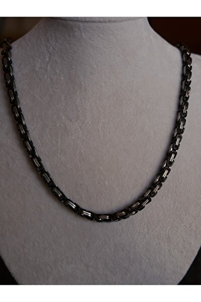 saaden jewelry SAADEN ÇELİK KRAL KOLYE