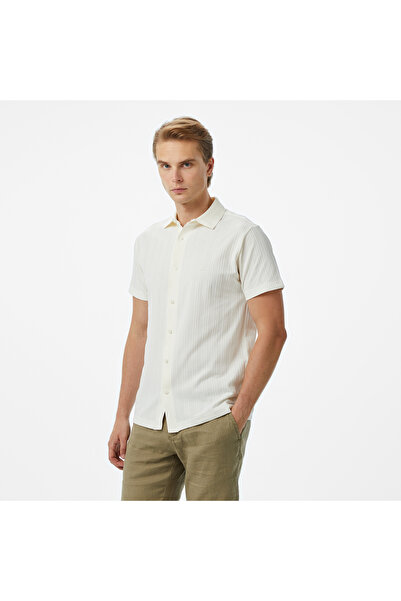 Nautica Erkek Ekru Classic Fit Polo