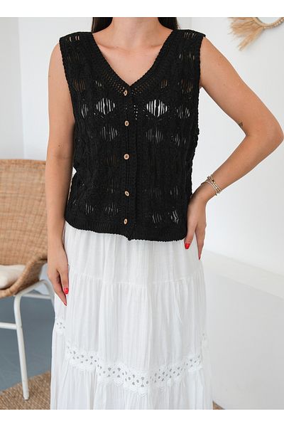 BLUE DAY'S Women's Crochet Cardigan