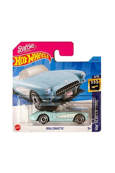HOT WHEELS Masinuta metalica Hot Wheels, 1956 Corvette, 1:64, Albastru