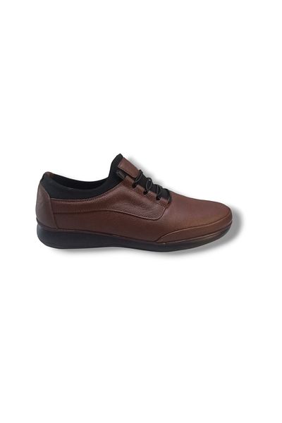 Growish Gr0341 Genuine Leather Stretch Light Poly Sole Rubber Lacing Men's Daily Casual Shoes