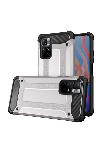 Cep Plus غطاء حماية من السيليكون لهاتف Redmi Note 11 Global CPPL - رمادي