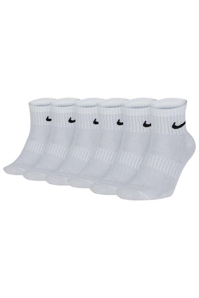 Nike , Set de sosete unisex Everyday - 6 perechi, Alb, L
