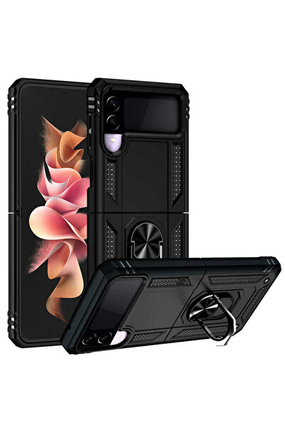 Cep Plus غطاء حماية CPPL Vega لهاتف جالاكسي زد فليب 3 - أسود