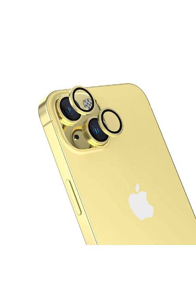 Cep Plus واقي كاميرا مضاد للبصمة CPPL CL-15 متوافق مع iPhone 15 - أصفر